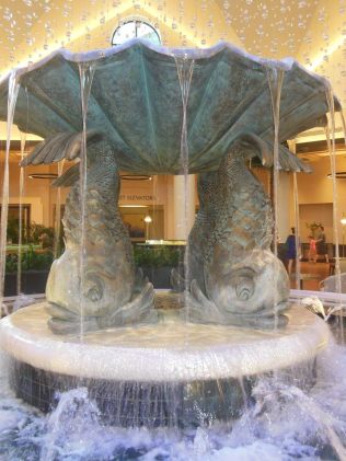 Lobby fountain from Dolphin Hotel by Michael Graves c. 1991